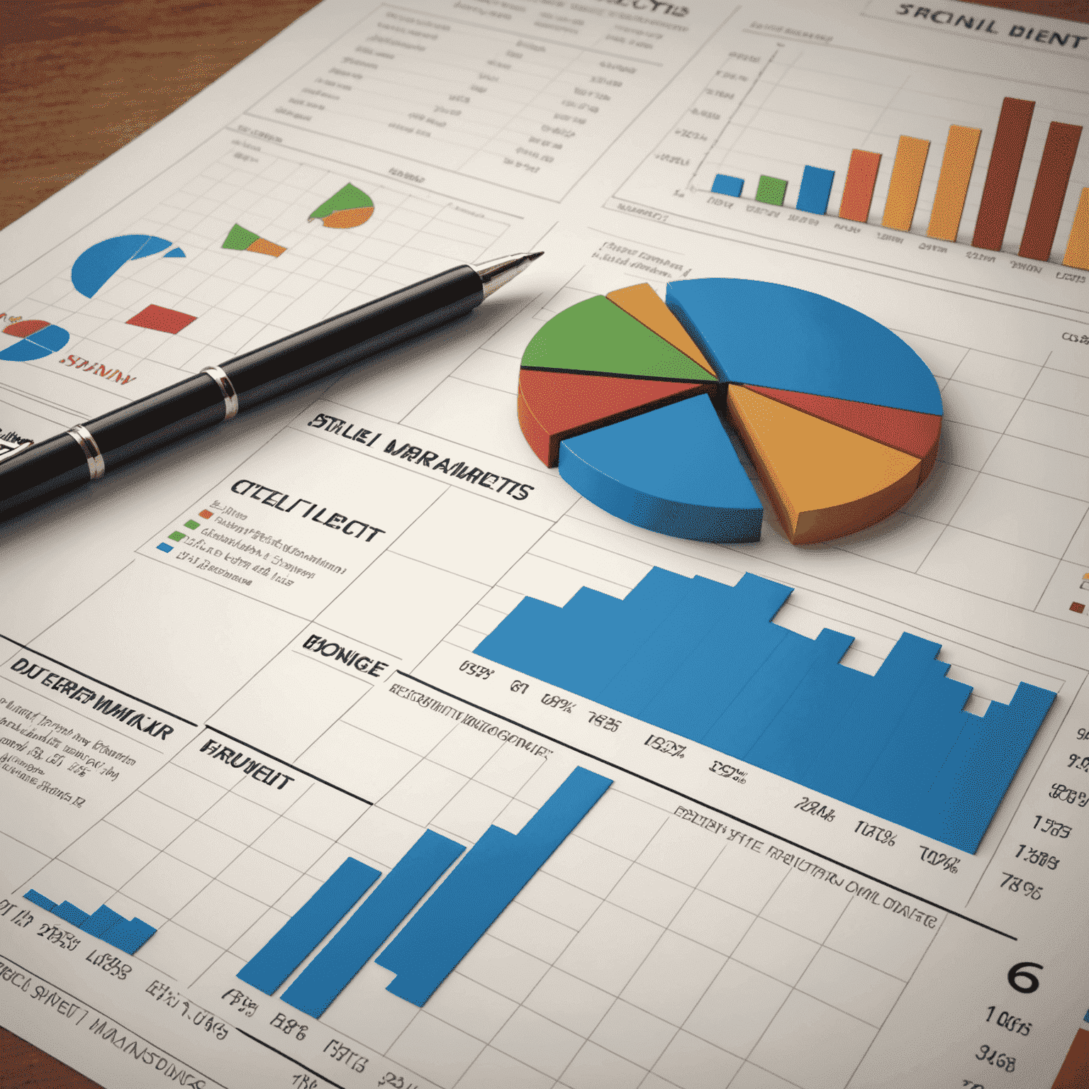 Charts showing the impact of international events on stock markets